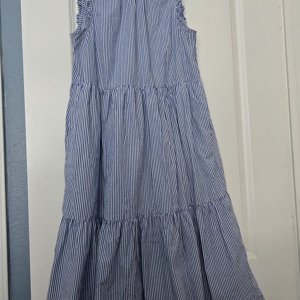 J. Crew Light Blue Striped Maxi Dress - Picture 6 of 9